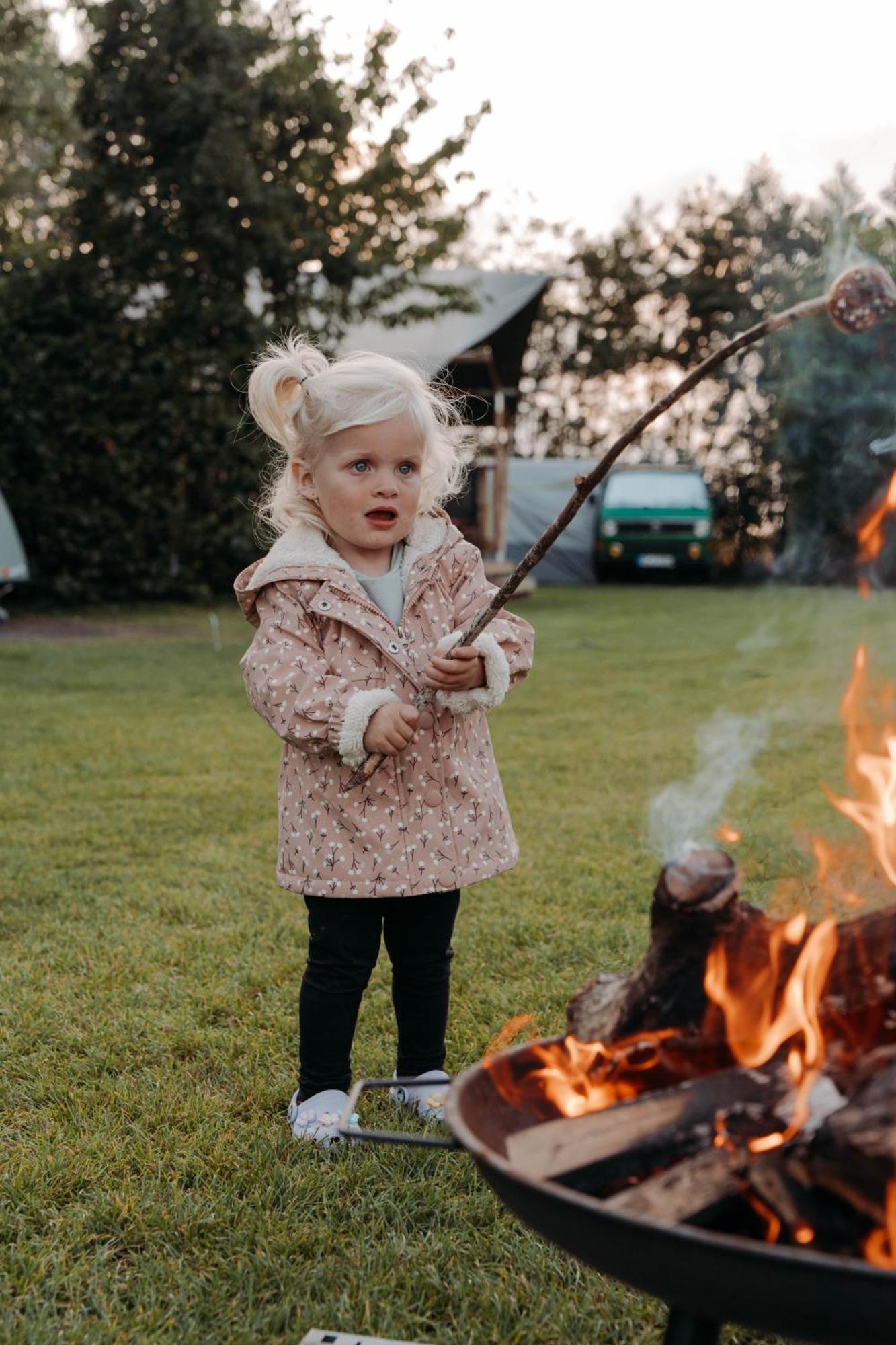 Camping De Tulpenweide Lege Kampeerplaats, Lege Plaats Op Het Gras Zonder Bed 브리잔드 외부 사진
